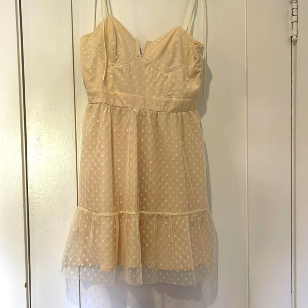White bridal shower dress